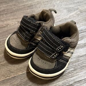 OshKosh B'gosh Black and Brown Kids Sneakers